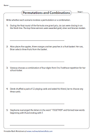 Write Permutation Or Combination Permutations And Combinations Word Problems Teaching Math