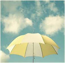 Blue aesthetic pastel, iphone wallpaper yellow, color palette yellow. Gorgeous Blue Skies White Puffy Clouds And A Bright Sunny Yellow Umbrella By Simply Hue Yellow Aesthetic Pastel Yellow Umbrella Yellow Aesthetic