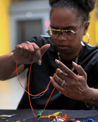In late July 2016, a shimmering, 15,000-square-foot canopy of mylar ribbons  appeared in Los Angeles's Pershing Square overnight. It was “Liquid Shard,”  a temporary public art installation by Patrick Shearn of the