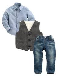 Ladybird Boys Jeans Shirt And Waistcoat Set 3 Piece Http Www Littlewoods Com Mobile Ladybird Boys Jeans Shirt A Kids Outfits Boy Fashion Baby Boy Outfits
