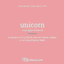 Unicorn Word Of The Day April 12 2019 Unusual Words Weird Words Words To Describe Someone