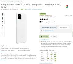 These types of phones are by far the easiest to unlock because they only require a subsidy unlock code entered at the proper time. Clearly White Unlocked Google Pixel 4a 5g Variant Arriving To The Us Soon Gsmarena Com News