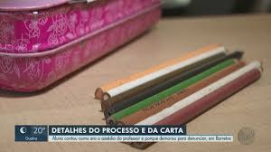 Em carta, aluna de 13 anos revela como agia professor suspeito de abuso  sexual em Barretos, SP | Ribeirão Preto e Franca | G1