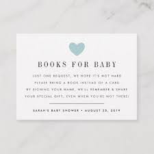 Book Request Baby Shower Invitation Insert Card Zazzle Com Baby Shower Insert Baby Shower Invitations Baby Shower Fun