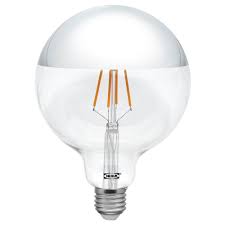 Sillbo Led Leuchtmittel E27 370 Lm Rund Kopfverspiegelt Silberfarben Ikea Deutschland Led Leuchtmittel Leuchtmittel E27 Ikea Led