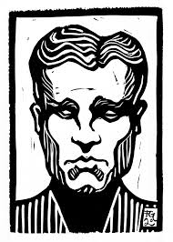 Portrait of a Man, 5x7" Linoleum Block Print — Forrest Harrison Gerke