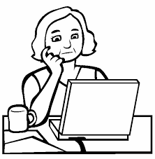 Día interamericano de la secretaria, dia de la secretaria. Dibujos De Secretarias Para Pintar