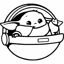 New season now streaming on #disneyplus. Baby Yoda In Stroller Star Wars Mandalorian Decal