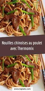 Nouilles Chinoises Au Poulet Avec Thermomix En 2020 Repas Thermomix Recettes De Cuisine Nouilles Chinoises