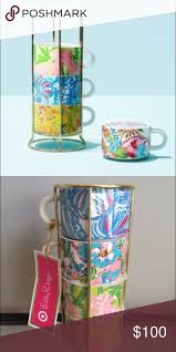 New Lilly Pulitzer For Target Coffee Mug Set Mugs Set Mugs Coffee Mug Sets