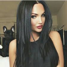 Black Full Head Clip in Extension