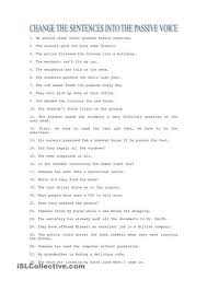 Nov 07, 2016 · as such the two forms of voice i.e. Passive Voice Exercises Active And Passive Voice English Grammar Exercises Active Voice