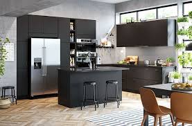 A popular upper corner kitchen cabinet idea is installing open shelving (or floating shelves). 80 Black Kitchen Cabinets The Most Creative Designs Ideas Interiorzine