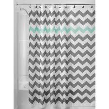 Give Your Bath A Modern Update With The Interdesign Chevron Shower Curtain This Fabric C Chevron Shower Curtain Shower Curtains Walmart Chevron Bathroom Decor