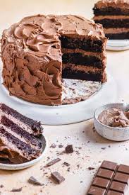 It is eaten in 3 slices. Best Ever Chocolate Cake Recipe Brown Eyed Baker