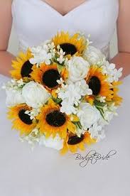 Sunflower and rose wedding flowers. Sunflower And White Rose Wedding Bouquet Off 75 Best Deals Online