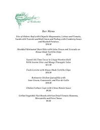 Following the order from the bc public health officer to temporarily pause indoor dining and the momentary suspension of whistler blackcomb operations, bearfoot bistro is forced to. Bar Menu The Bistro Garden