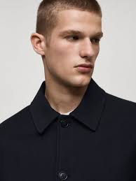 MANGO Daniel Cotton Twill Blend Shacket