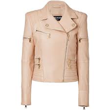Balmain Biker Jacket In Lamb Leather Leather Jackets Women Balmain Leather Jacket Balmain Jacket