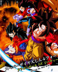 Goku Vegeta Gohan Ssj4 Dragon Ball Gt Dragon Ball Art Dragon Ball Gt Anime