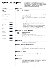 graduate school resume/cvsample