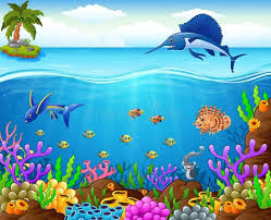 Cartoon Fish Under The Sea Illustration Of Cartoon Fish Under The Sea Ad Fish Cartoon Sea Sea Illustration Under The Sea Drawings Fish Under The Sea