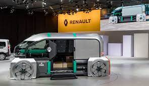 雷诺ez pro concept设想了自动驾驶舱系统用于最后一英里的交付 车身设计 renault concept car design transportation design