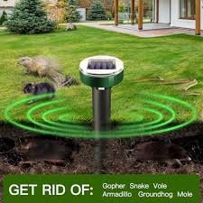 10 Pack Solar Powered Snake and Mole Repellent Spikes