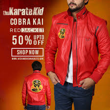 Cobra Kai Jacket Cobra Kai Red Bomber Jacket Just American Jackets In 2020 Red Bomber Jacket Jackets Karate Kid Cobra Kai