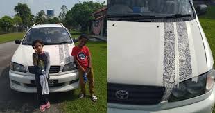 Oktober 5, 2018november 30, 2020e1creative. Sokong Minat Anak Bapa Benar Anak Conteng Kereta Auto News Carlist My