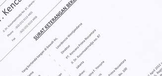 Lengkap Contoh Surat Keterangan Kerja Disertai File Doc