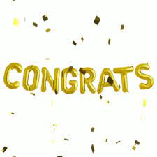 Congrats Congratulations GIF - Congrats Congratulations Goldconfetti - Discover & Share GIFs