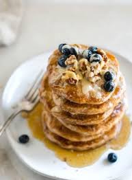 Whole Wheat Fluffy Vegan Pancakes Recipe Fluffy Vegan Pancakes Vegan Pancakes Vegan Oatmeal