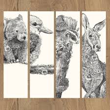 Australian Wildlife Bookmarks Now Available Shop Mariniferlazzo Com Artforwildlife Nathanferlazzo Mariniferlazzo Art Drawings Animal Art Animal Paintings