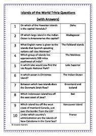 Many were content with the life they lived and items they had, while others were attempting to construct boats to. Islands Of The World Trivia Questions Quiz 20 Questions With Answers