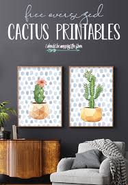 Free printable cactus stencils from printabletreats.com. Free Oversized Cactus Printable Designs I Should Be Mopping The Floor