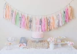 Pretty Pastel Baby Shower Pastel Baby Shower Modern Baby Shower Themes Girl Baby Shower Decorations