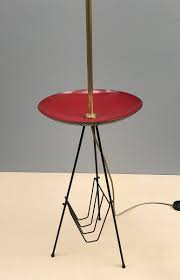 Bedside table lamps lamp table design your life soho house desk light large furniture house large b. Italian Tripod Floor Lamp With Enamel Table Magazine Rack Lighting Items By Category European Antiques Decorative