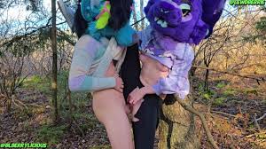 Sneaking into woods furry cuckold