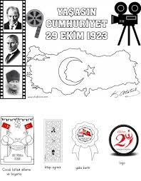29 ekim cumhuriyet bayramı için en önemli unsurlar türk bayrağı ve atatürk olacağı kesin. 29 Ekim Cumhuriyet Bayrami Boyama 29 Ekim Cumhuriyet Bayramy Cizimleri Boyama Gazetesujin