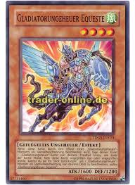 3x gladiatorungeheuer noxious 3x secret rare. Gladiatorungeheuer Equeste Trader Online De Magic Yu Gi Oh Trading Card Online Shop Fur Einzelkarten Booster Und Zubehor
