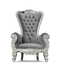 70 Og Throne Silver Gray Chiseled Perfections Throne Chair Queen Chair Throne