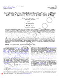 Digraph /ng/ sound spelled ng. Pdf Examining The Relationships Between Coaching Practice And Athlete Outcomes A Systematic Review And Critical Realist Critique