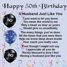 Here are some 50th birthday gift ideas for husband you can pick from: Husband Birthday Gifts T Shirts Ebay Birthday Wish For Husband 50th Birthday Quotes Birthday Wishes For Myself
