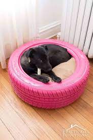 Looking for a good deal on tire dog? Diy Dog Bed From A Recycled Tire Practically Functional
