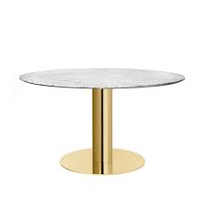 Gubi 2 0 Round Dining Table Brass Base Dining Table Round Marble Table Round Dining Table