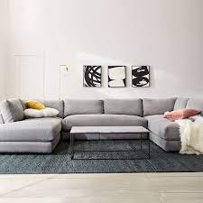Haven U Shaped Sectional West Elm U Shaped Sectional U Shaped Couch Living Room Furniture