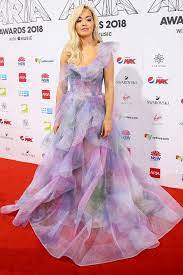 Rita Ora In Marchesa Aria Awards 2018 Fashionsizzle Rita Ora Glamourous Evening Red Carpet Dresses