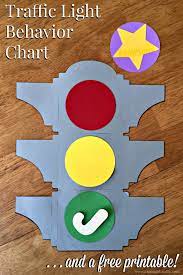 Red yellow green light behavior chart. Traffic Light Behavior Chart Free Printable