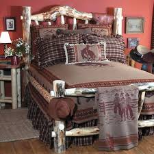 Log home western bedroom western themed girls. I Like Western Bedding Western Home Decor Southwestern Home Decor